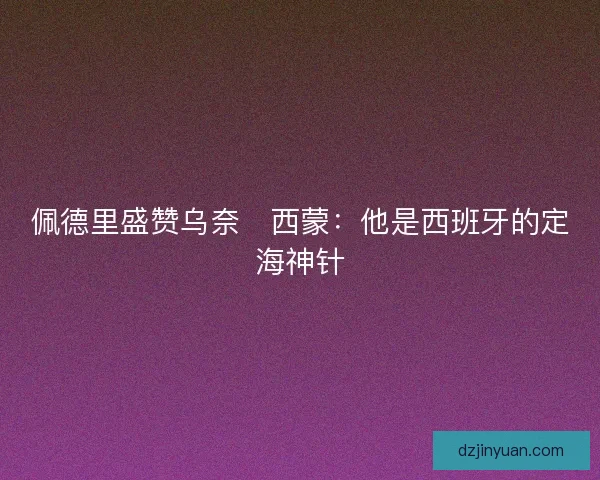 佩德里盛赞乌奈・西蒙：他是西班牙的定海神针